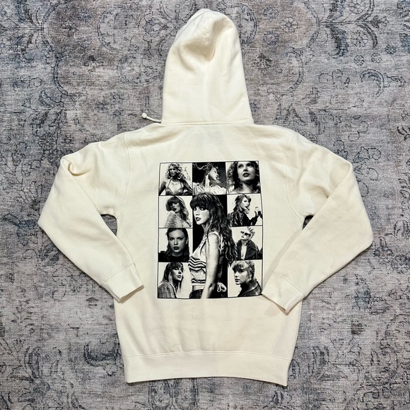 Taylor Swift Tops - Taylor Swift eras tour merch beige hoodie